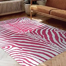Wilton-teppe - Zebra (rosa)