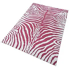 Wilton-teppe - Zebra (rosa)