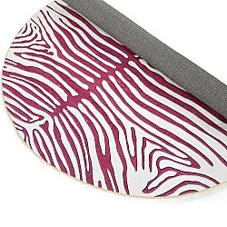 Rundt teppe - Zebra (rosa)