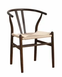 Stol - Alta (valnøtt/beige) - 2 stk