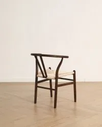 Stol - Alta (valnøtt/beige) - 2 stk