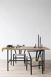 Stol - Alta (svart/beige) - 2 stk