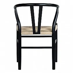 Stol - Alta (svart/beige) - 2 stk