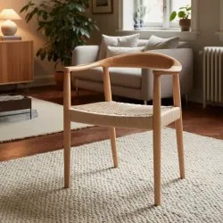 Stol - Ask (natur) - 2 stk