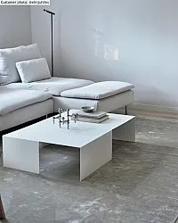 Wilton-teppe - Art Silk (lysegrå/beige)