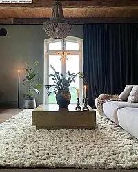 Ullteppe - Aliste Wool Shaggy (alabaster gleam)
