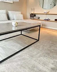 Wilton-teppe - Art Silk (lysegrå/beige)