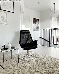 Ullteppe - Aliste Wool Shaggy (alabaster gleam)