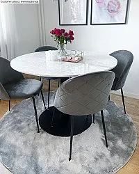 Runde tepper - Aranga Super Soft Fur (grå)