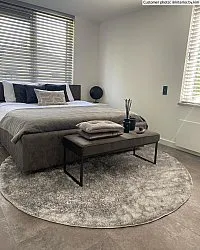 Runde tepper - Cosy (sølv)