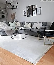 Wilton-teppe - Art Silk (lysegrå/beige)