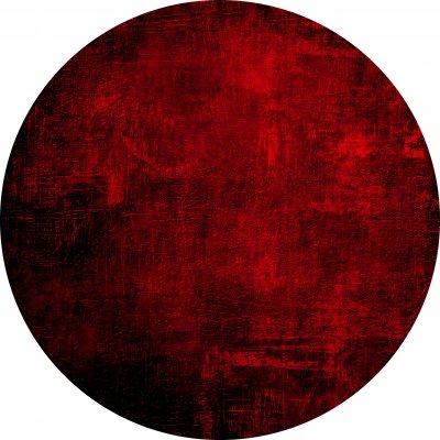 Rundt teppe - Frome (röd)
