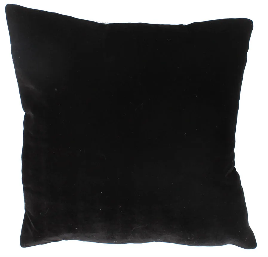 Silkefløyelpute (sort) (putetrekk) 45 x 45 cm