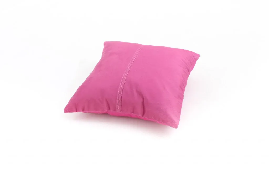 Silkefløyelpute (rosa) (putetrekk) 45 x 45 cm
