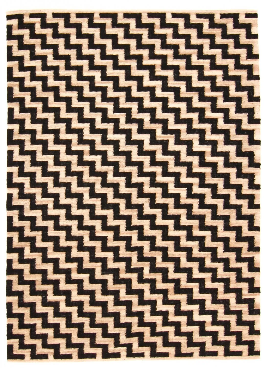 Juteteppe - Cabana (beige/sort)