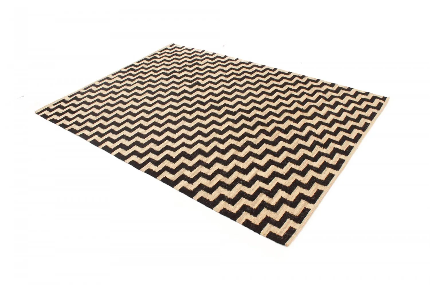 Juteteppe - Cabana (beige/sort)