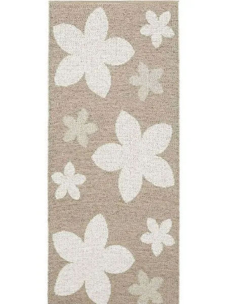 Plastmatter - Horredsmattan Flower (beige)