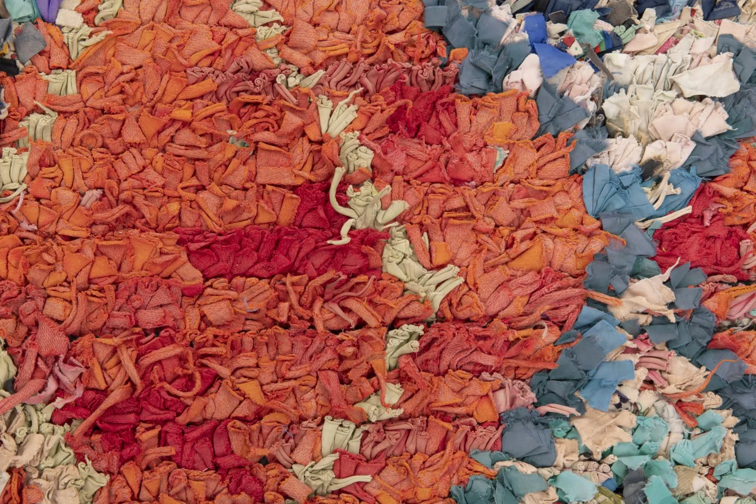 Marokkansk Boucherouite-teppe 195 x 115 cm