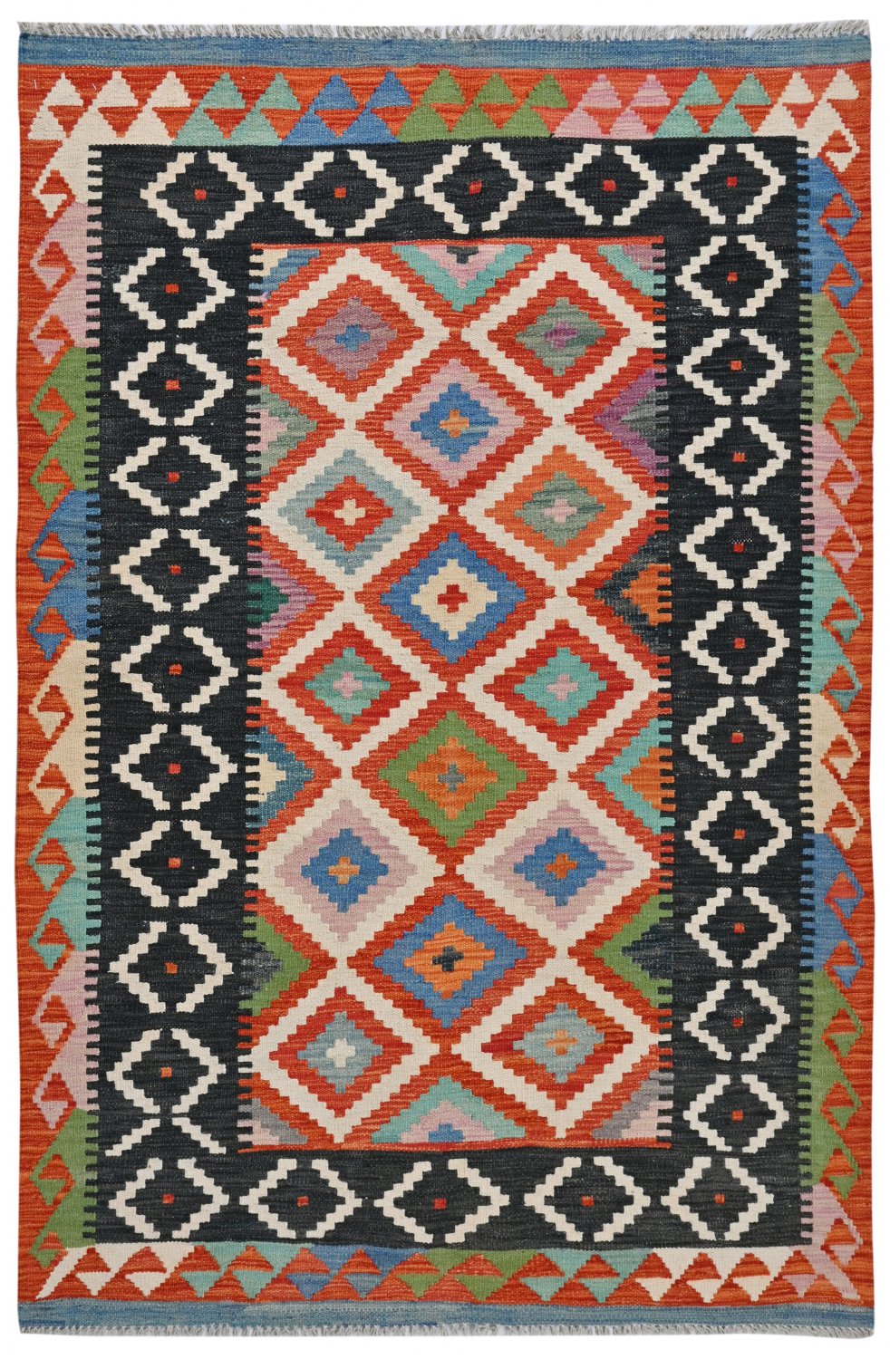 Kelim-teppe Afghansk 182 x 127 cm