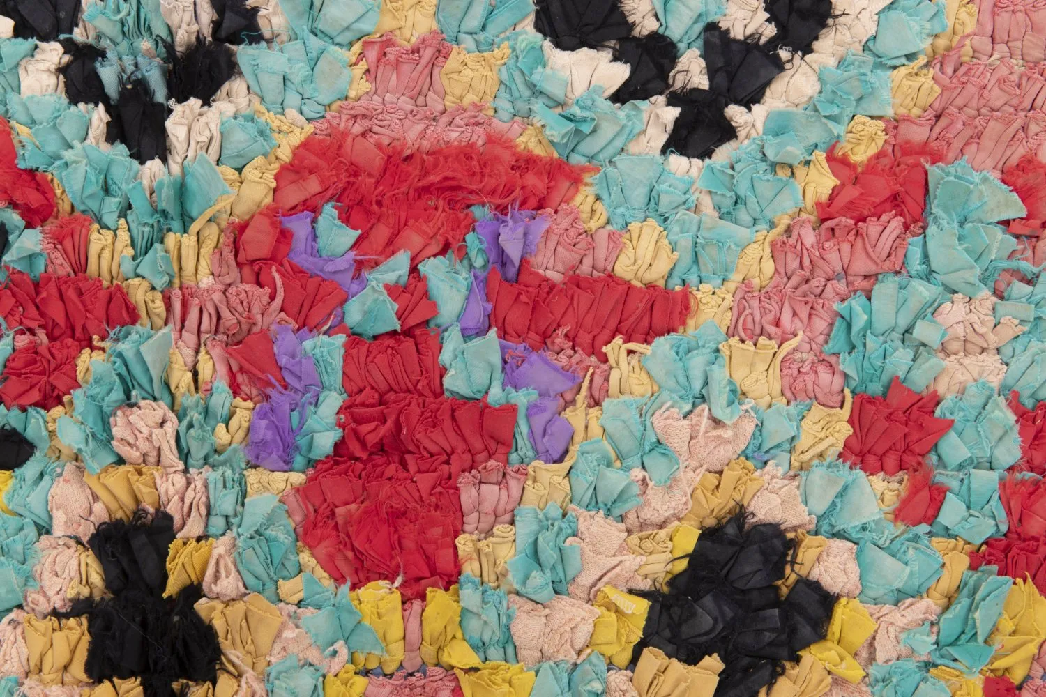 Marokkansk Boucherouite-teppe 240 x 105 cm