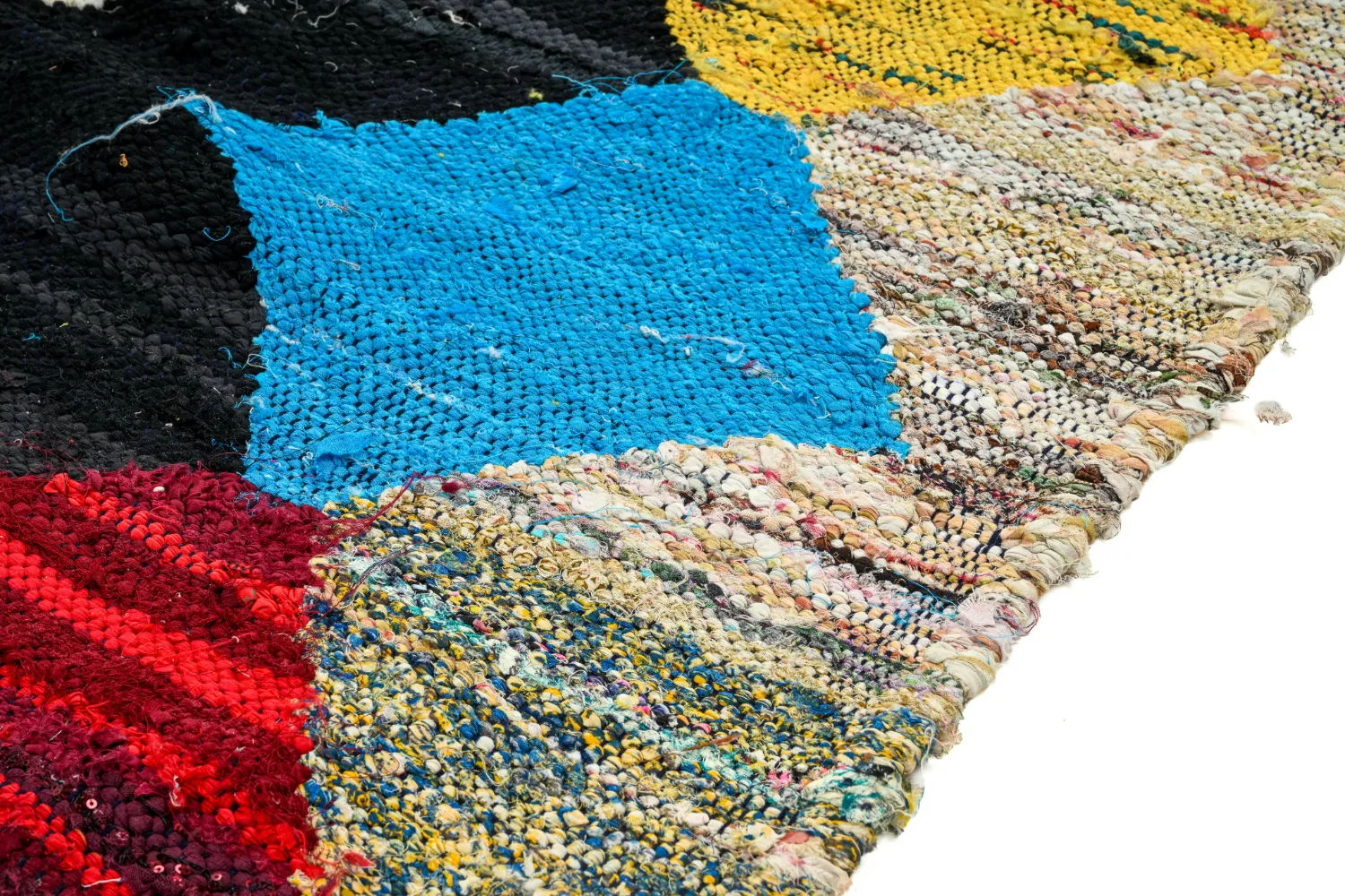 Marokkansk Boucherouite-teppe 140 x 270 cm
