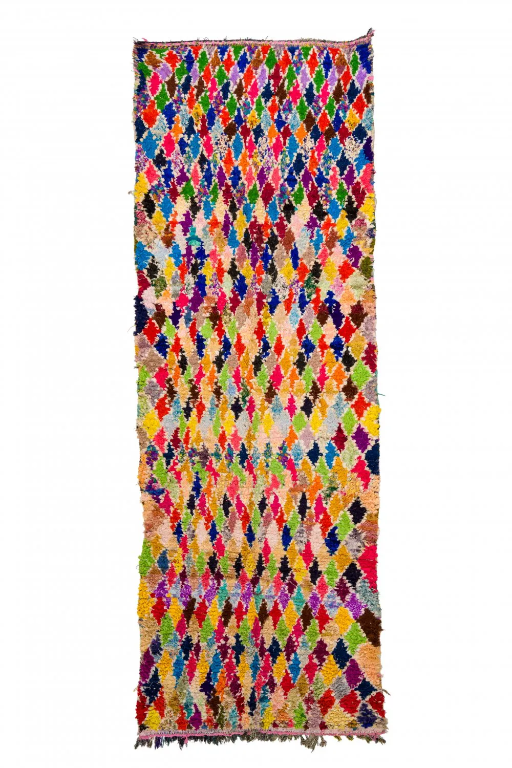Marokkansk Boucherouite-teppe 120 x 335 cm