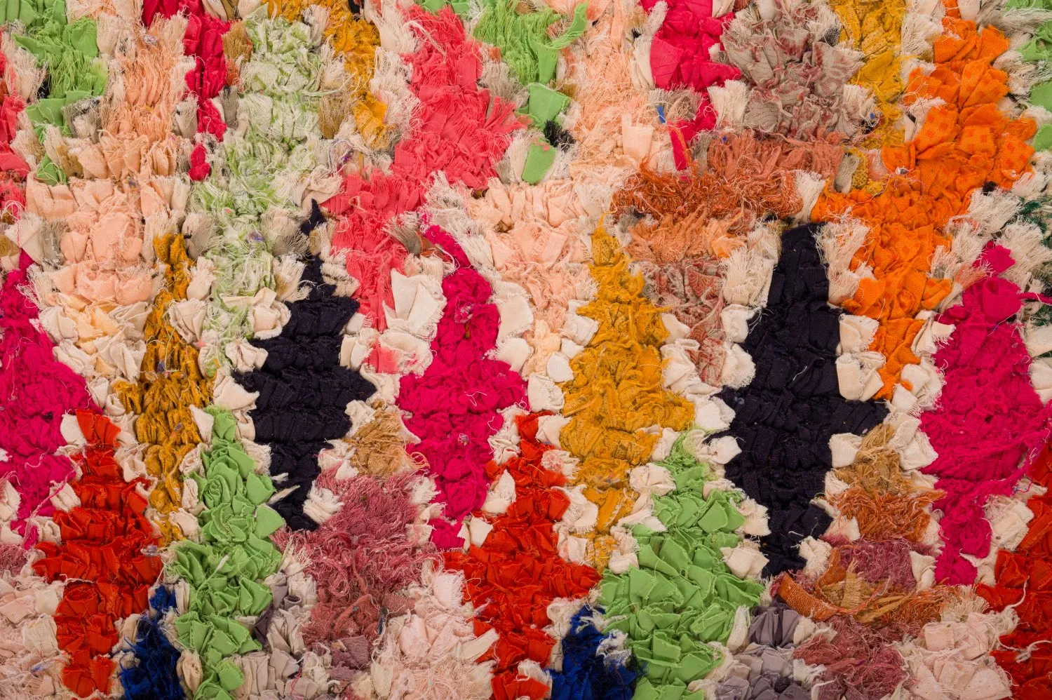 Marokkansk Boucherouite-teppe 120 x 335 cm