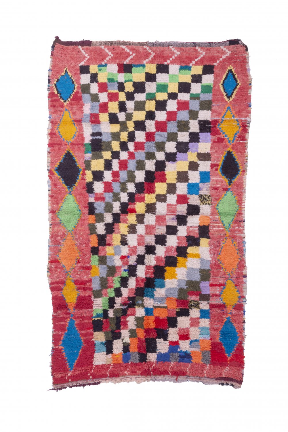 Marokkansk Boucherouite-teppe 240 x 140 cm