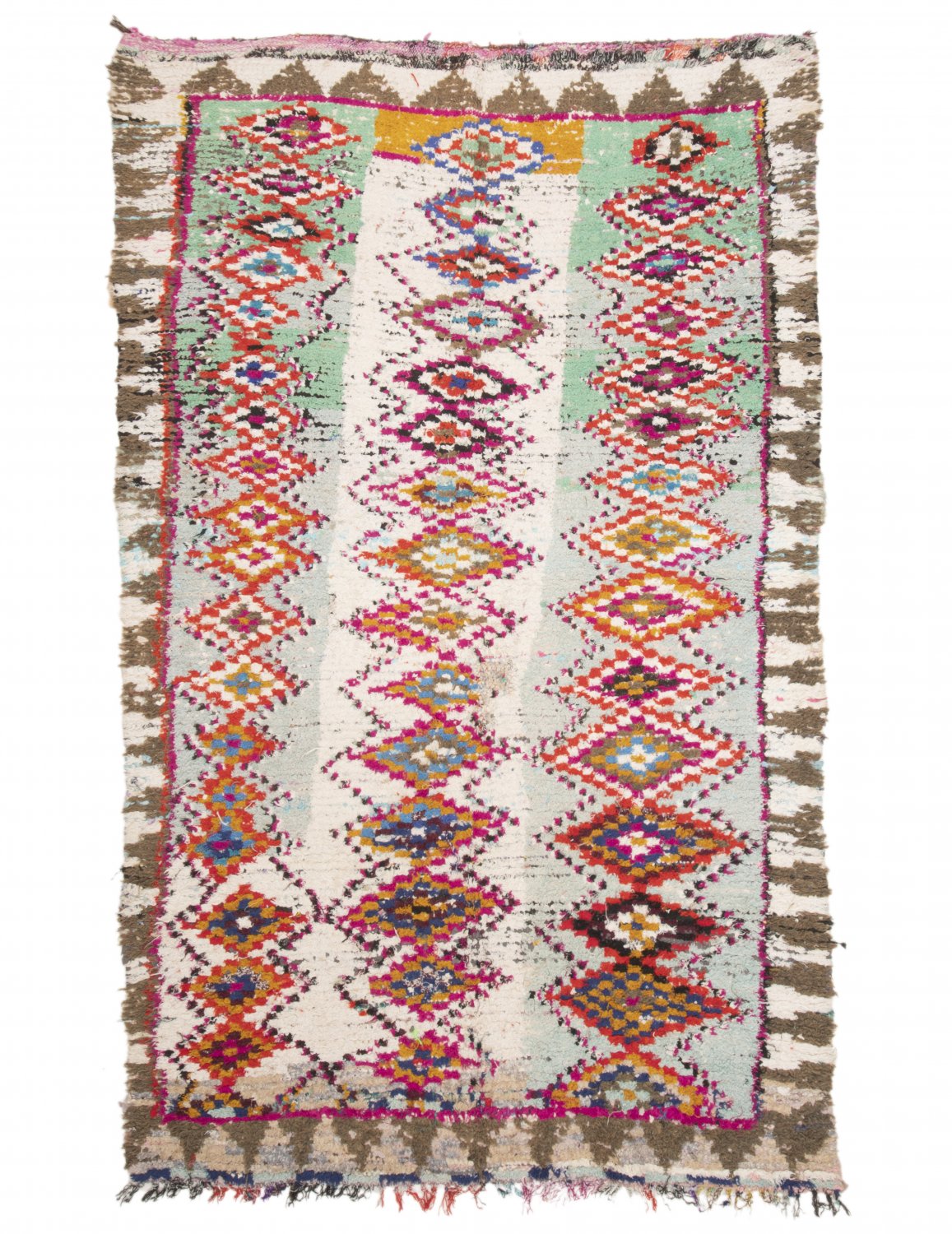 Marokkansk Boucherouite-teppe 240 x 150 cm
