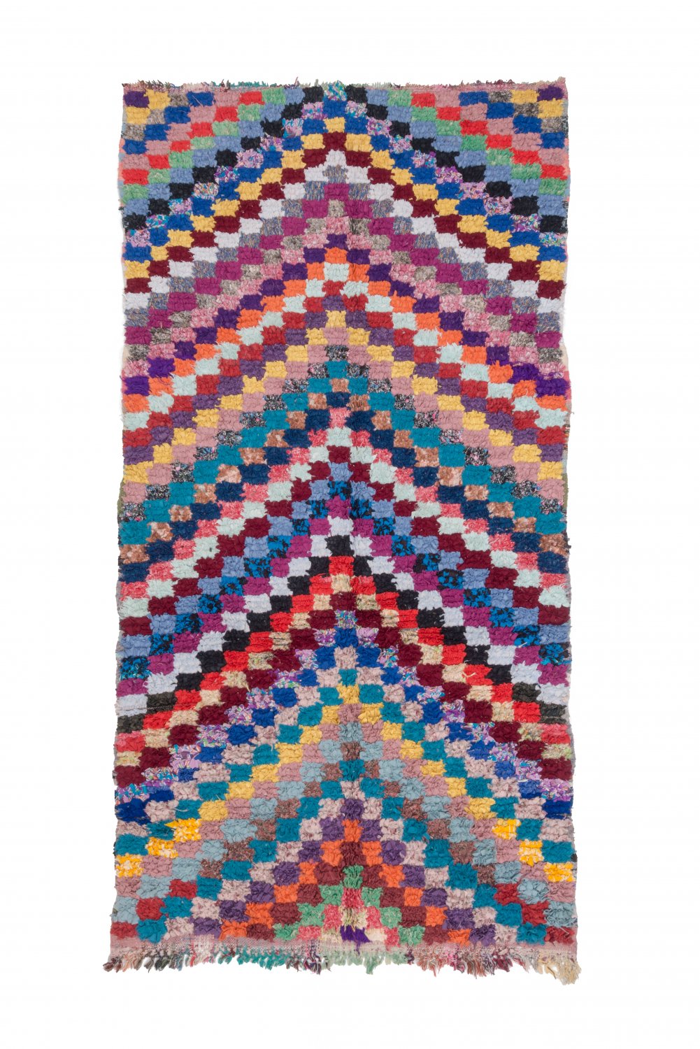Marokkansk Boucherouite-teppe 245 x 125 cm
