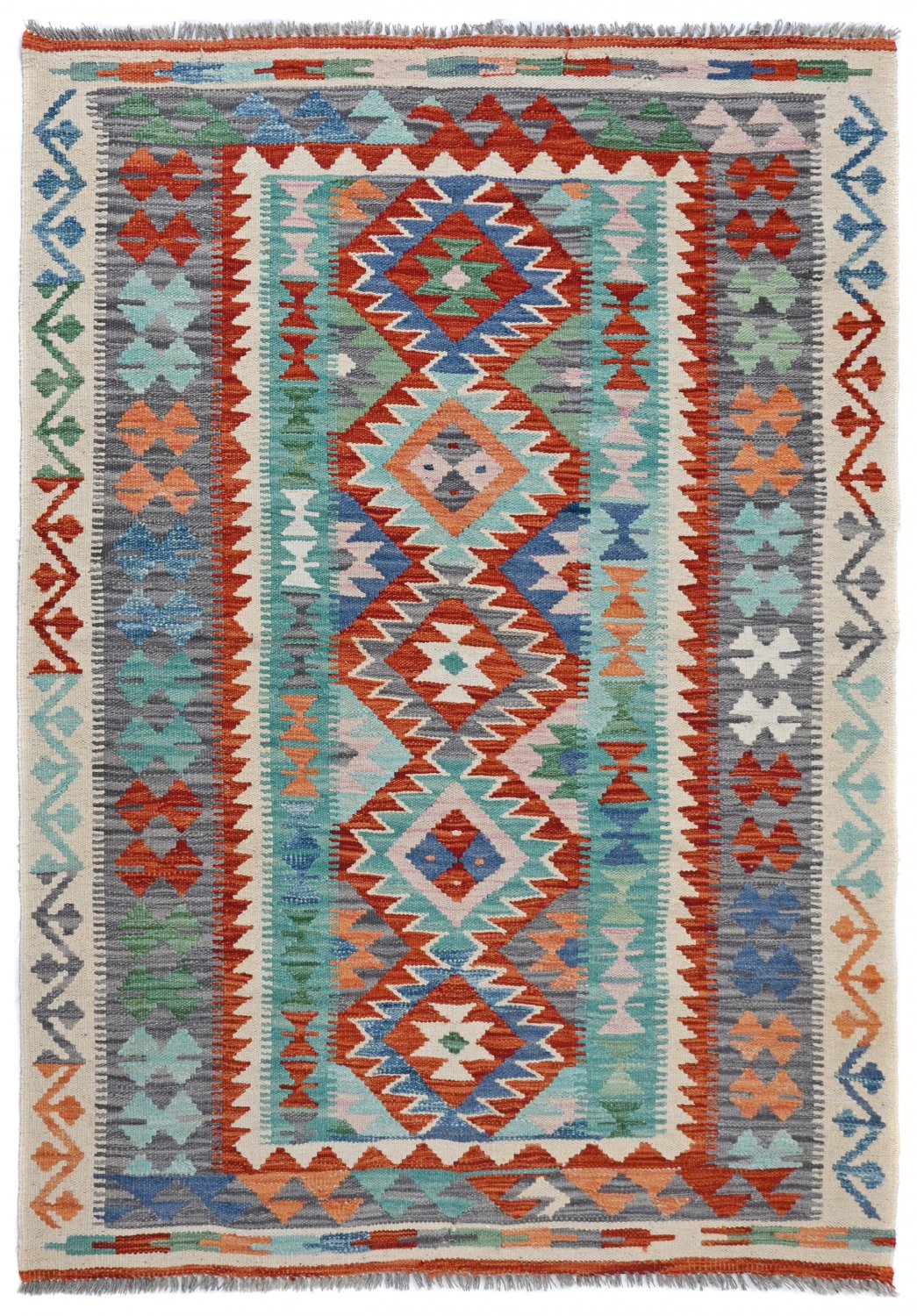 Kelim-teppe Afghansk 173 x 126 cm