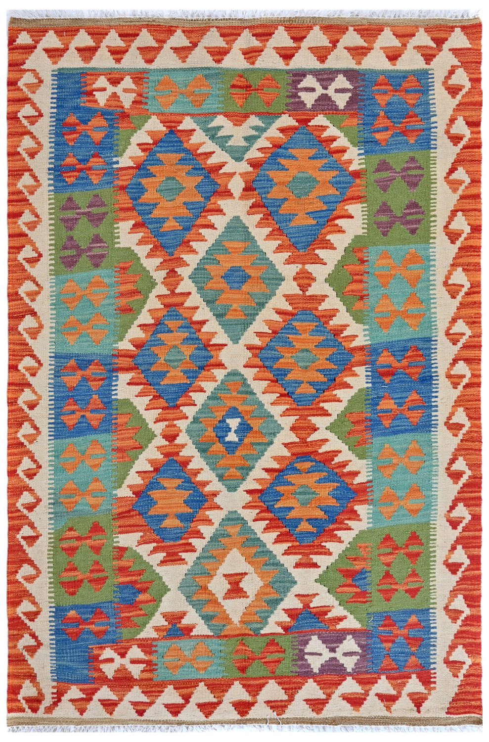 Kelim-teppe Afghansk 154 x 99 cm
