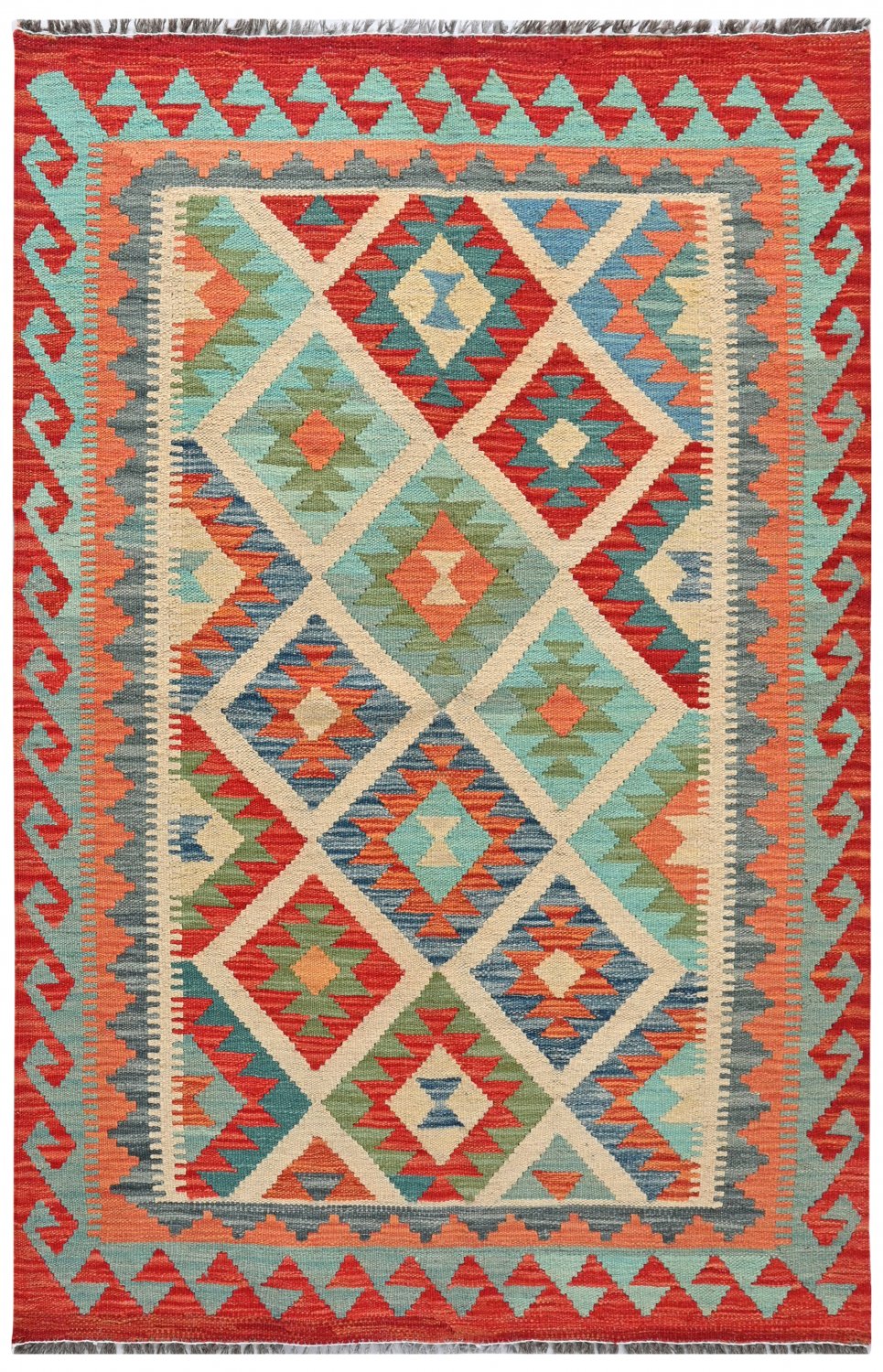Kelim-teppe Afghansk 154 x 102 cm