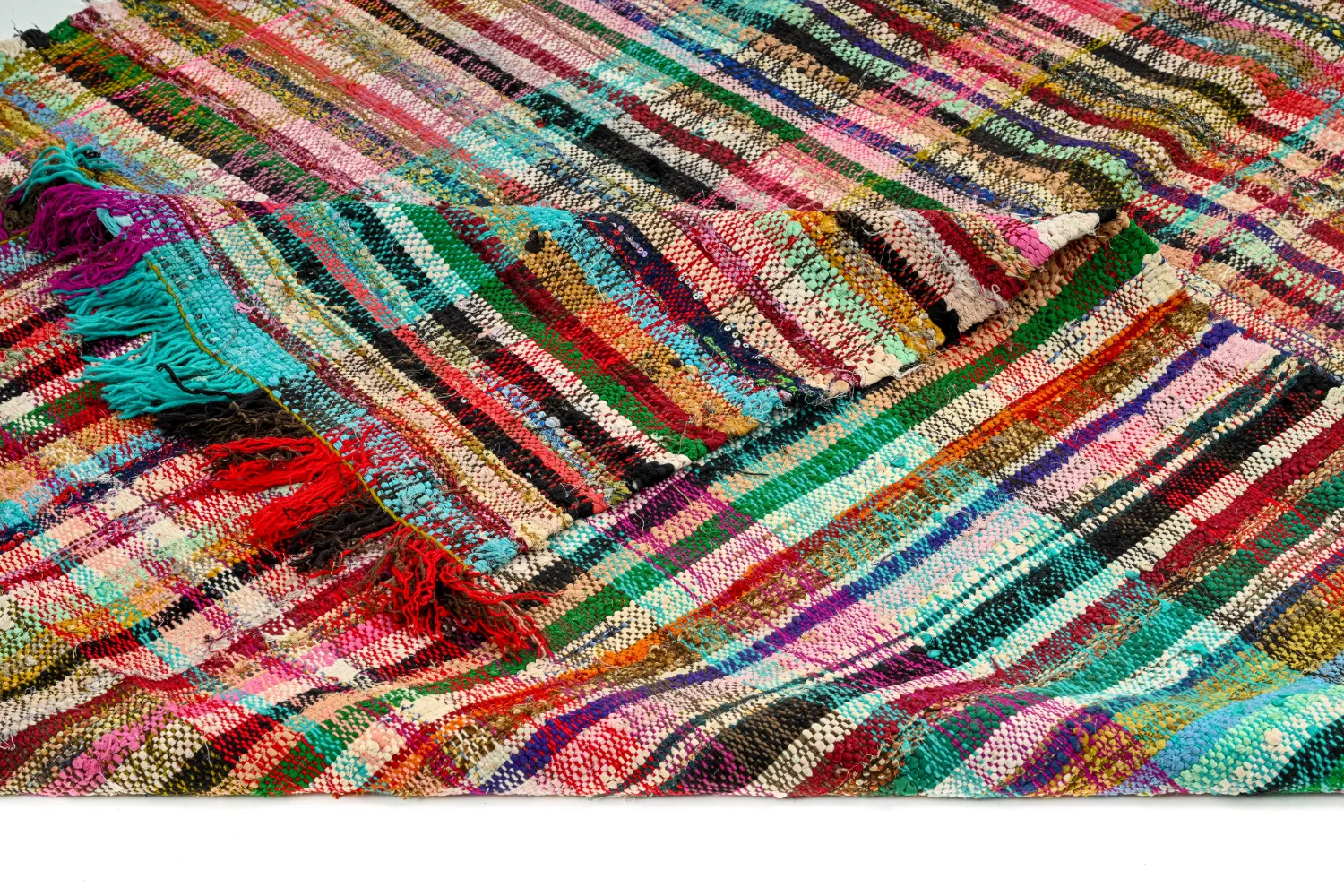 Marokkansk Boucherouite-teppe 160 x 300 cm