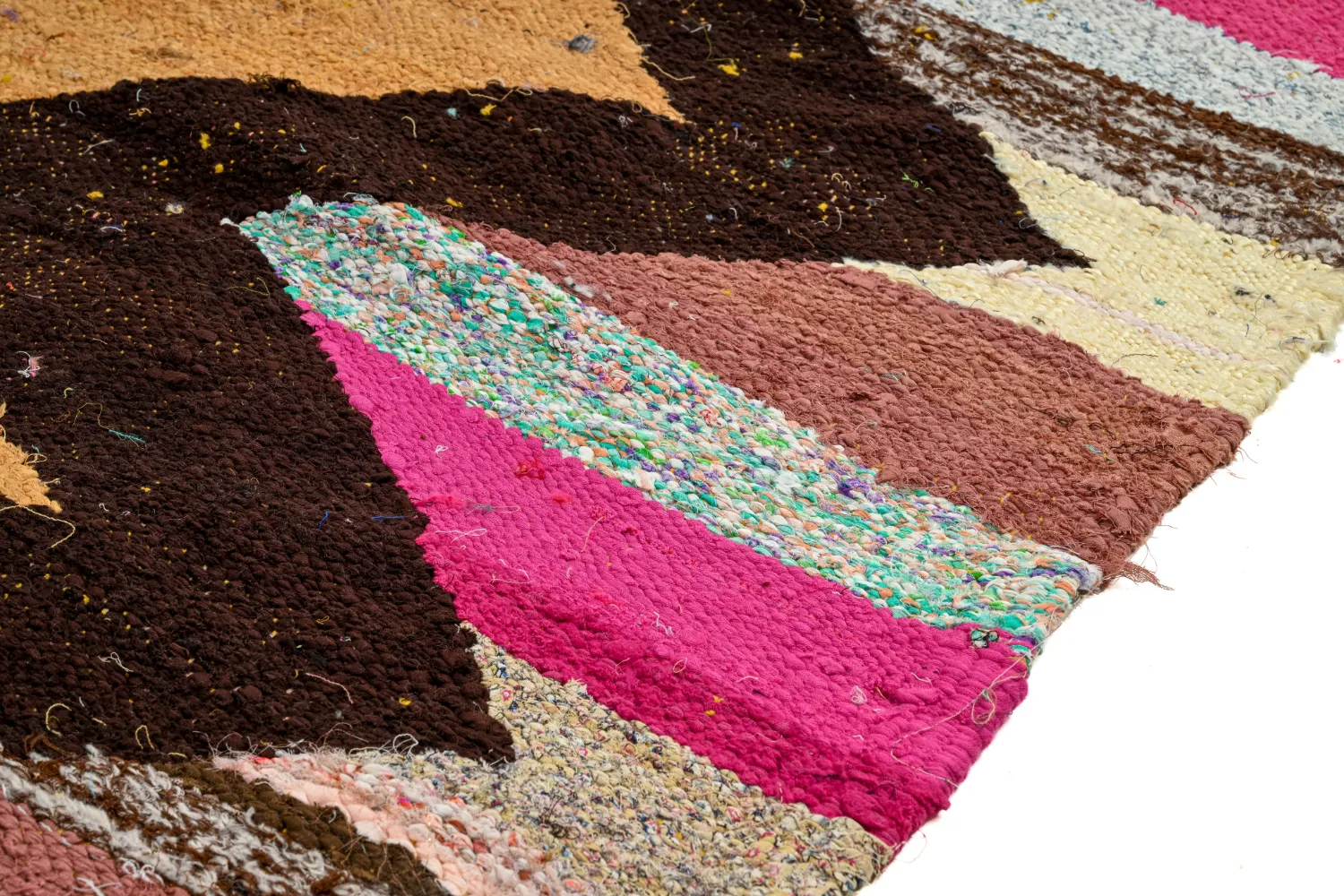 Marokkansk Boucherouite-teppe 155 x 260 cm