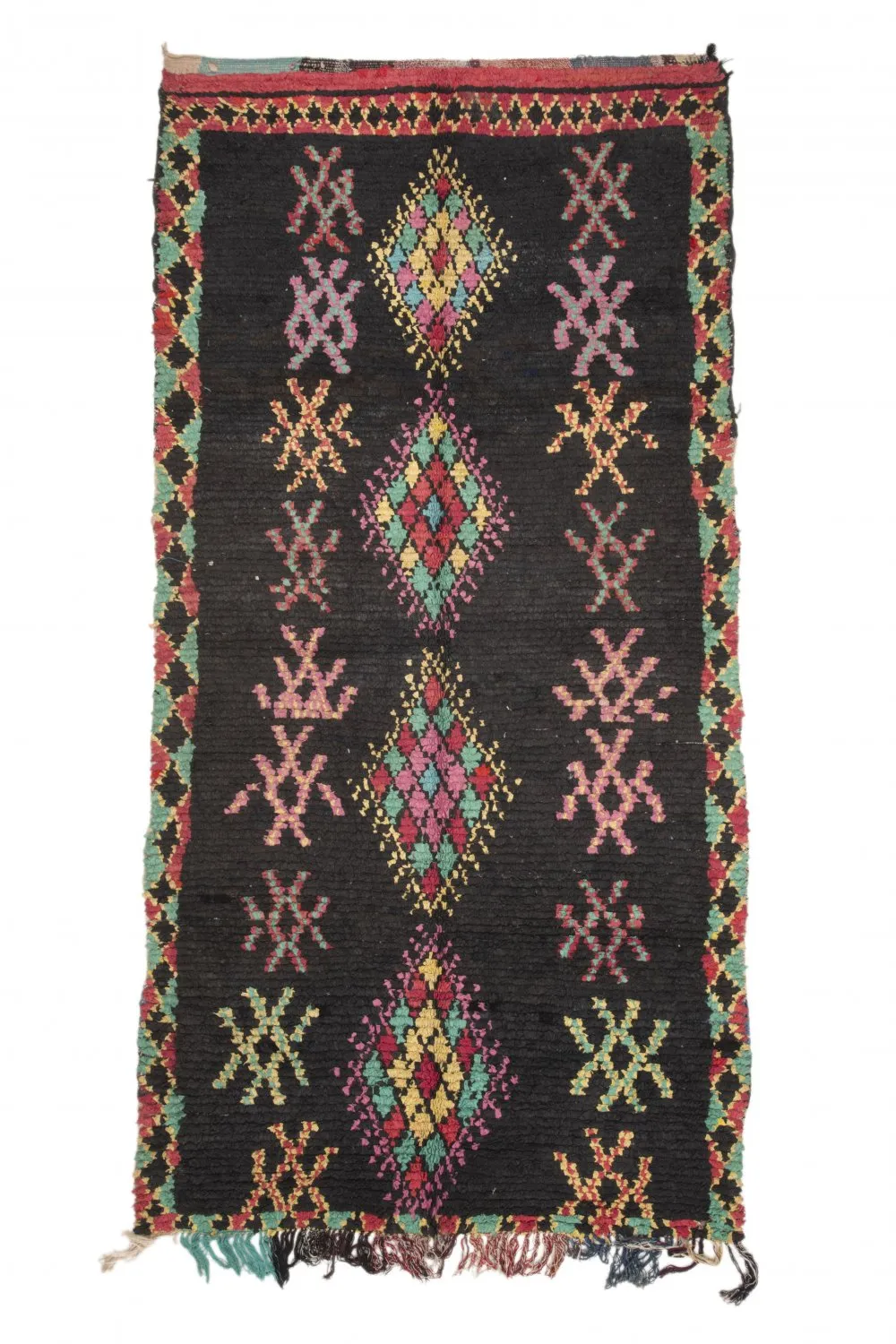 Marokkansk Boucherouite-teppe 320 x 150 cm