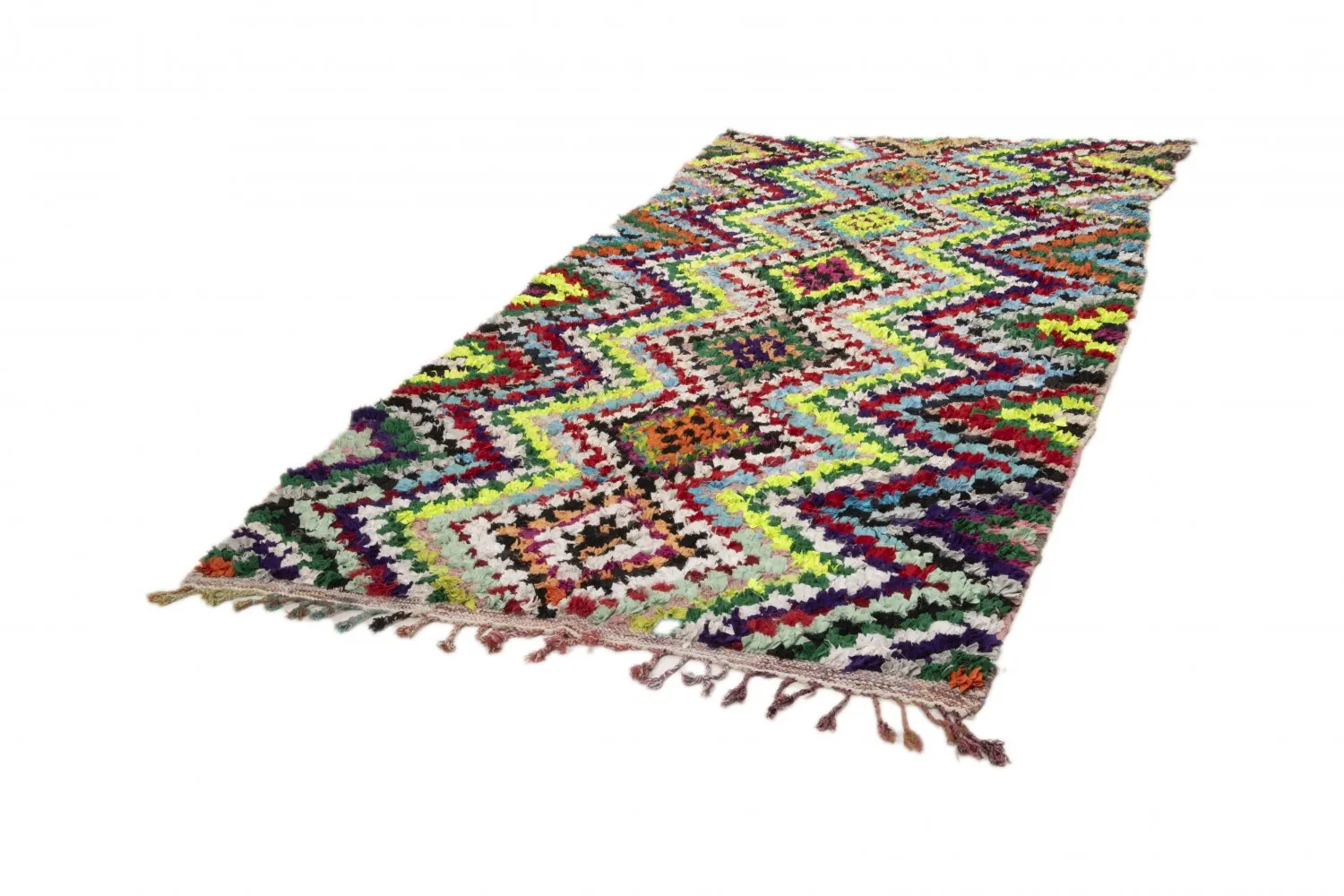 Marokkansk Boucherouite-teppe 315 x 170 cm