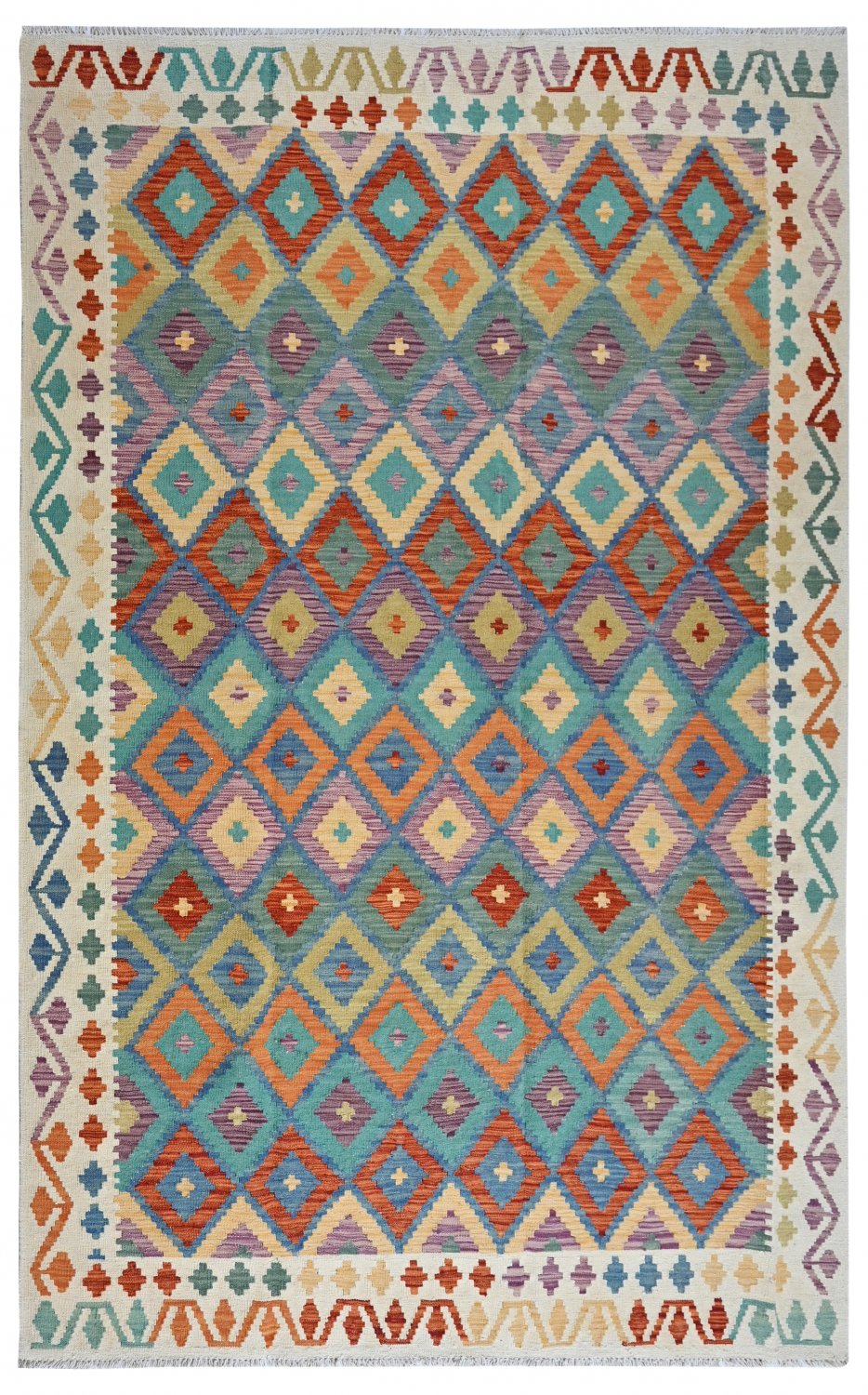 Kelim-teppe Afghansk 283 x 195 cm