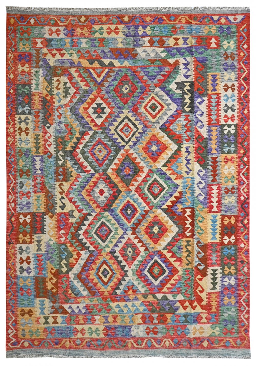 Kelim-teppe Afghansk 285 x 201 cm