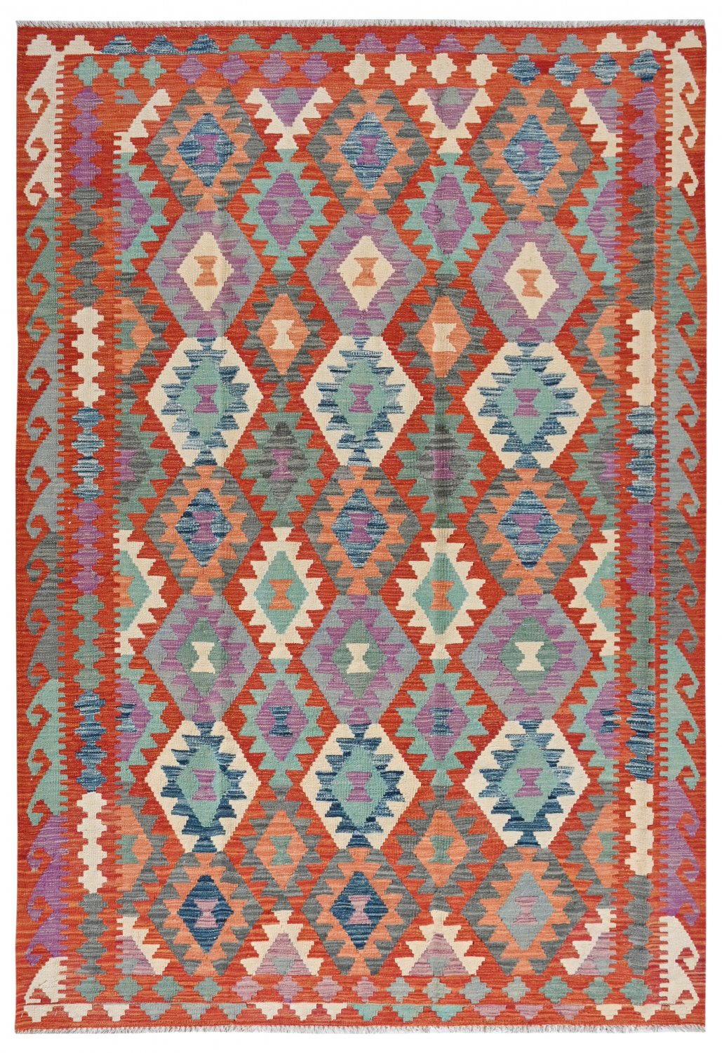 Kelim-teppe Afghansk 292 x 195 cm