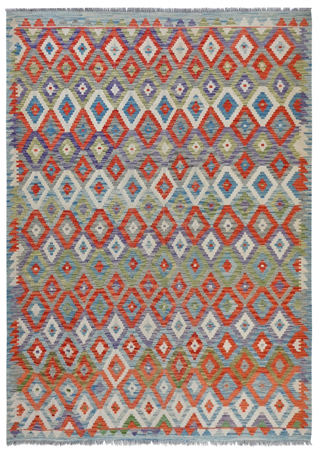 Kelim-teppe Afghansk 294 x 211 cm