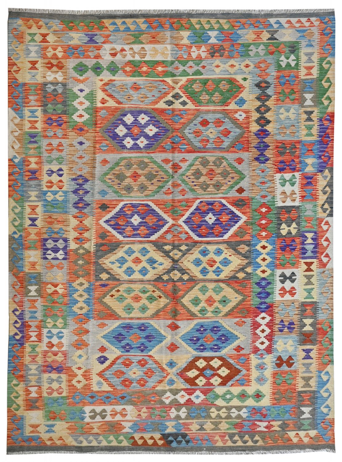 Kelim-teppe Afghansk 295 x 197 cm