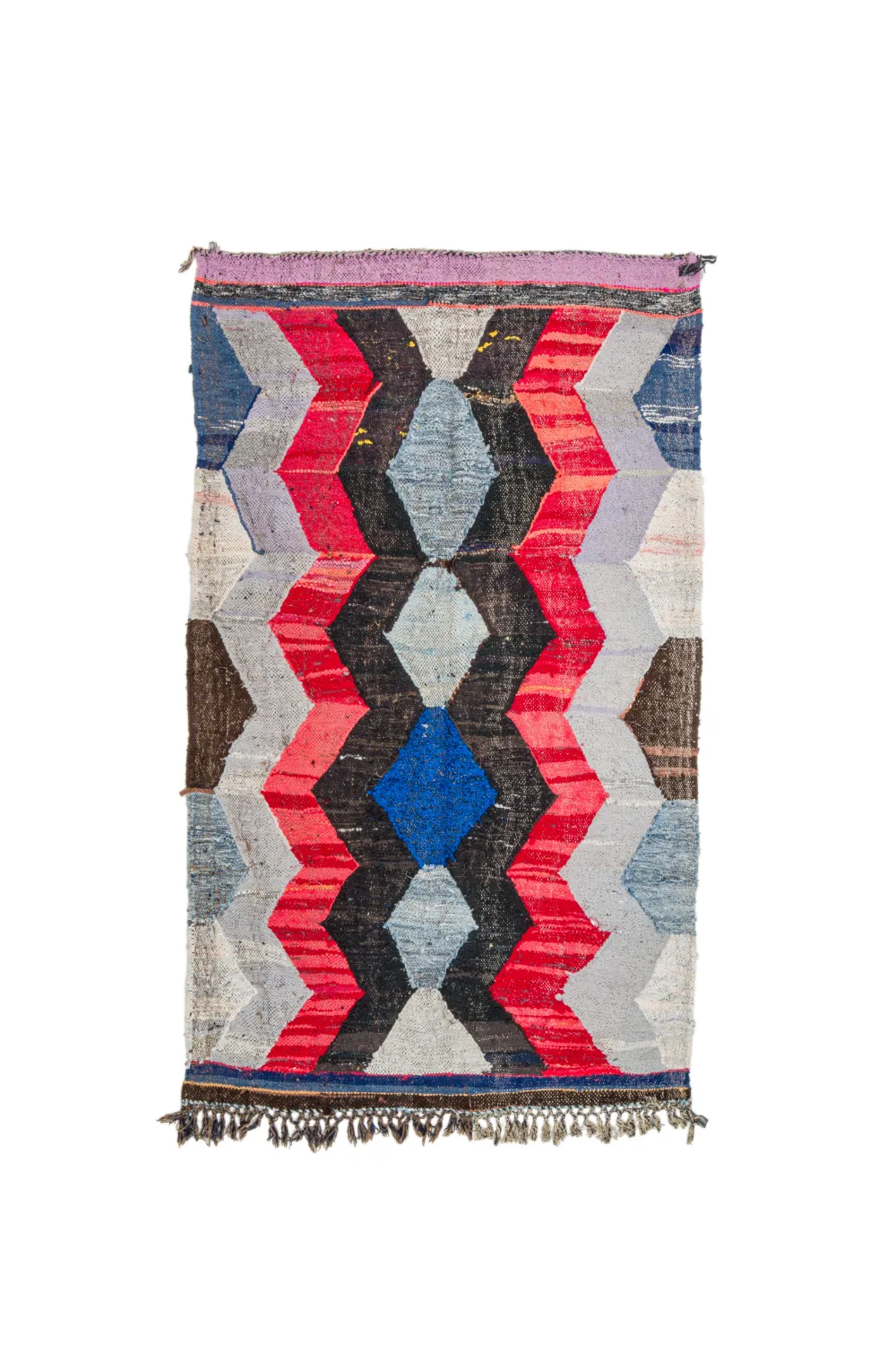 Marokkansk Boucherouite-teppe 135 x 225 cm