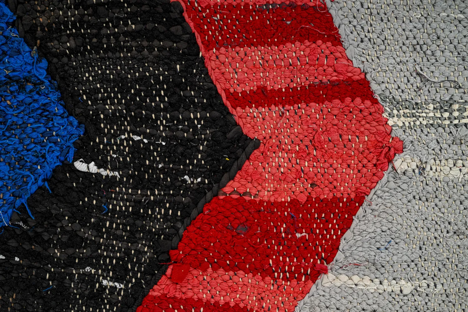 Marokkansk Boucherouite-teppe 135 x 225 cm