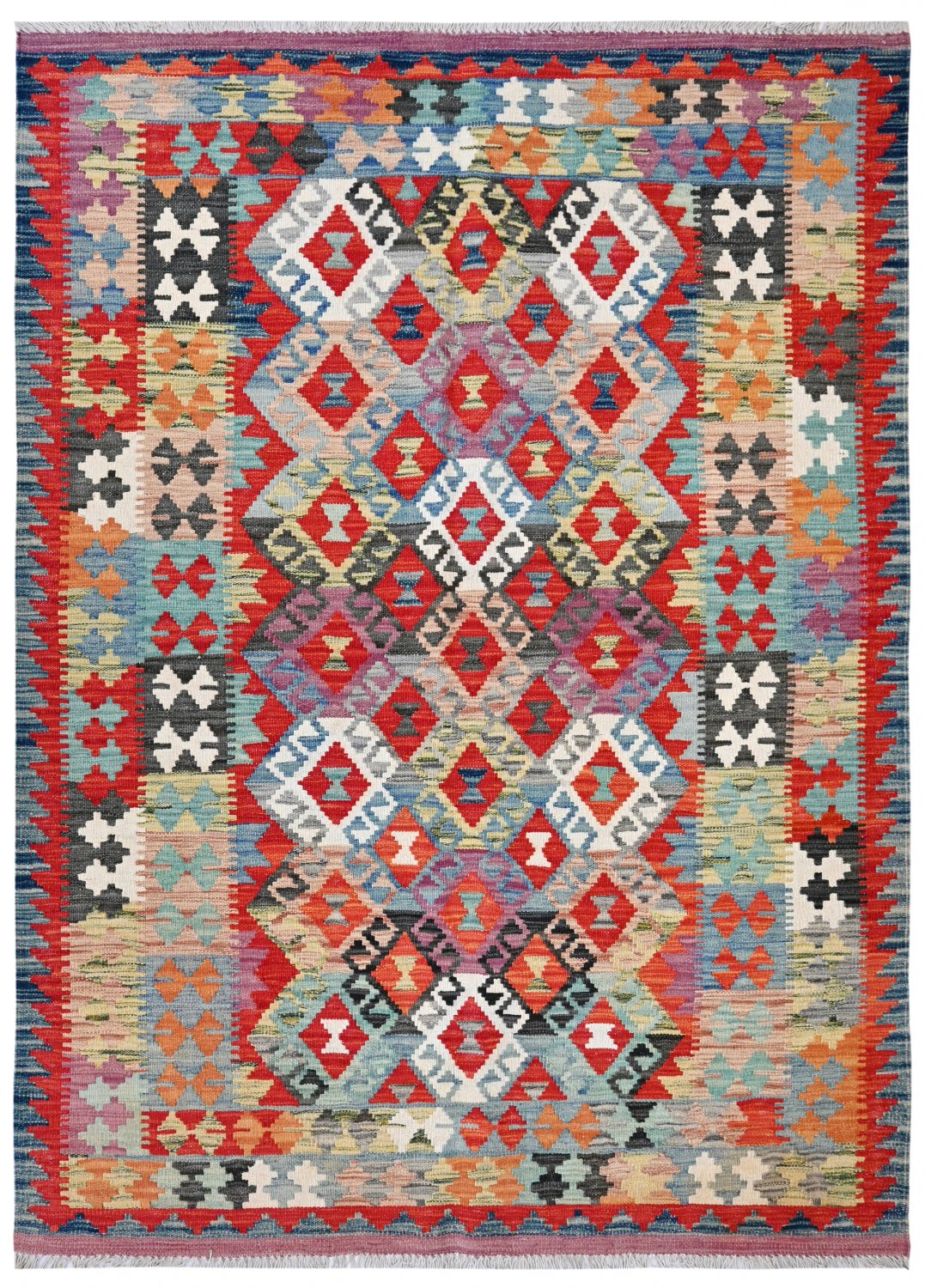 Kelim-teppe Afghansk 186 x 130 cm