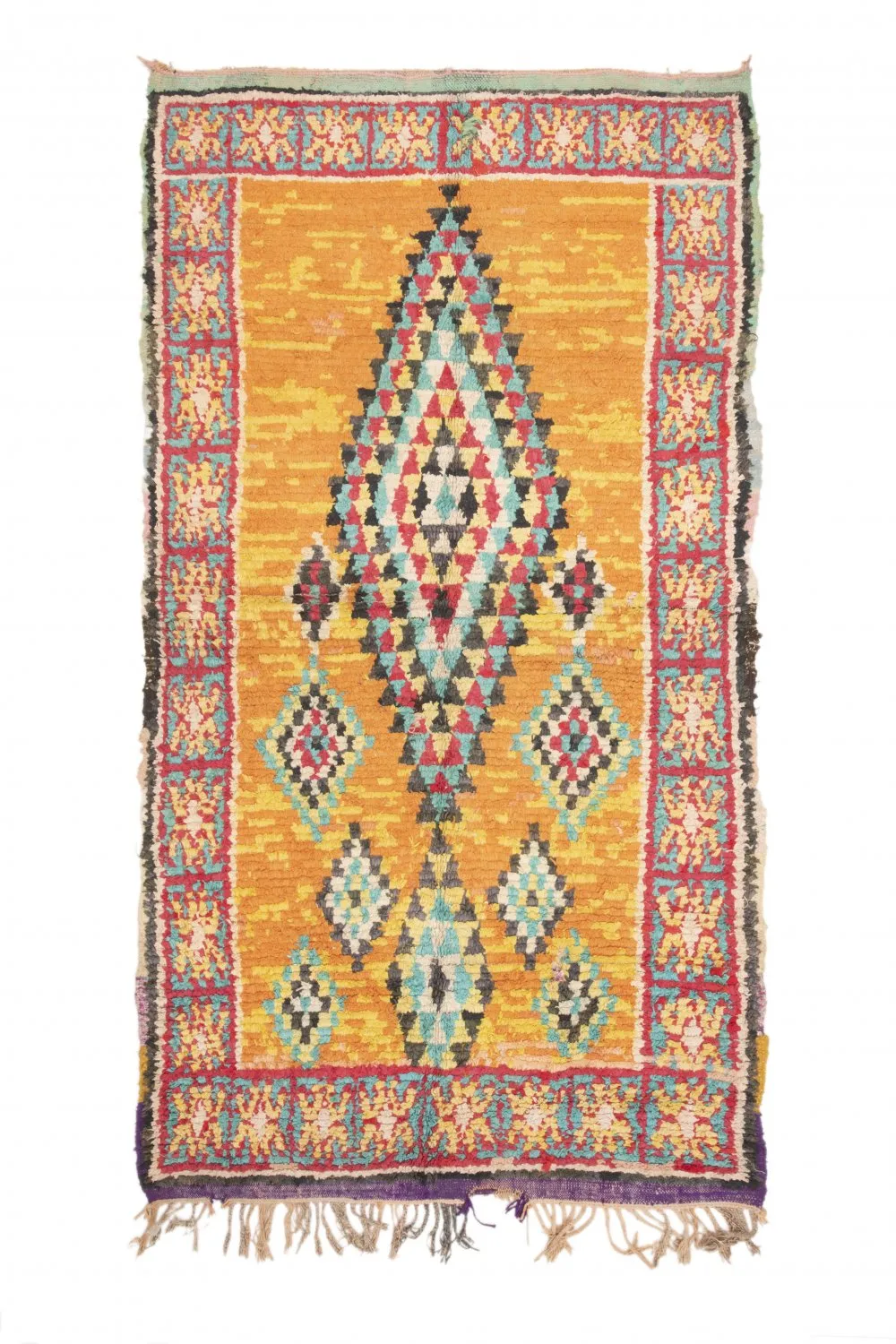 Marokkansk Boucherouite-teppe 270 x 155 cm