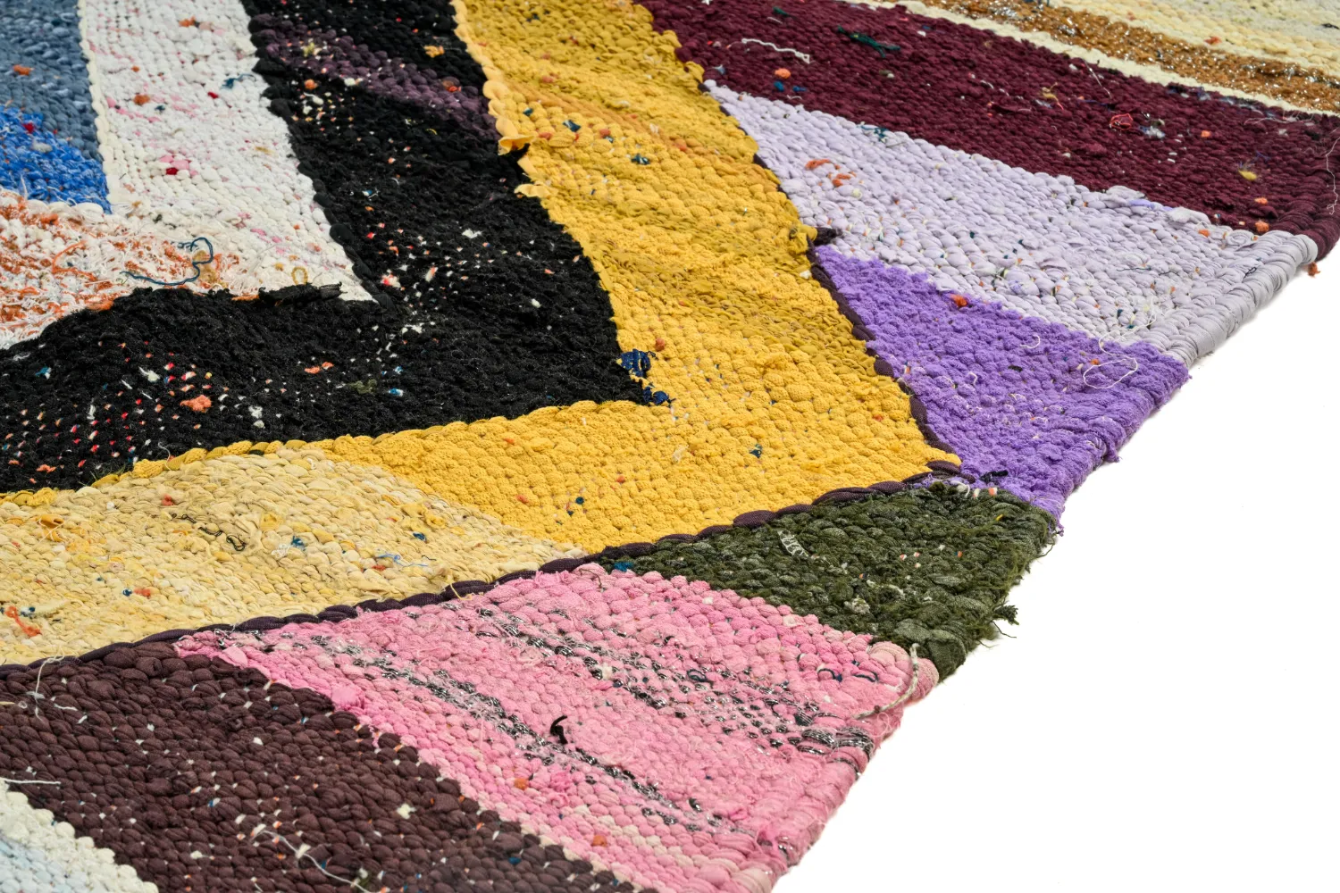 Marokkansk Boucherouite-teppe 135 x 260 cm