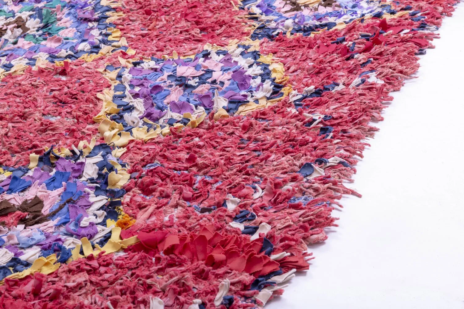 Marokkansk Boucherouite-teppe 315 x 135 cm