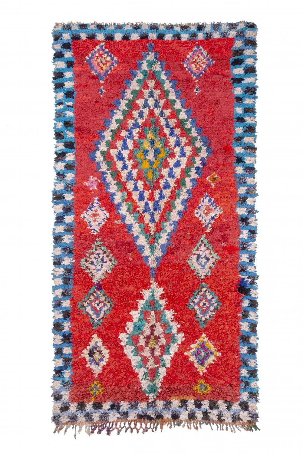 Marokkansk Boucherouite-teppe 295 x 150 cm