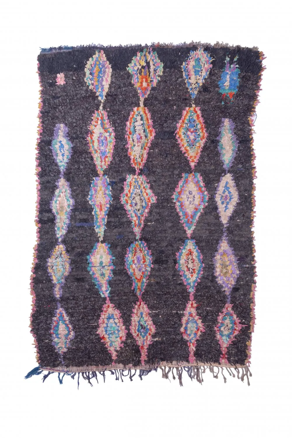 Marokkansk Boucherouite-teppe 260 x 145 cm